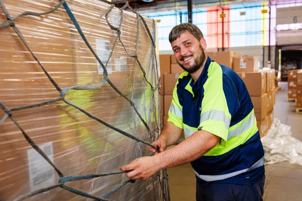 Team van Bos Logistics in het warehouse